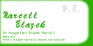 marcell blazek business card